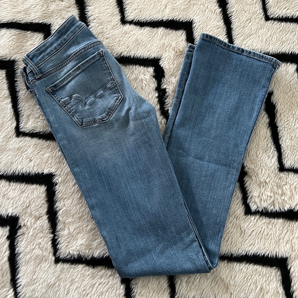 American Eagle Skinny Kick Super Strech Size 0 LONG GUC
